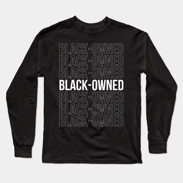 Black Owned Long Sleeve T-Shirt by Hmus